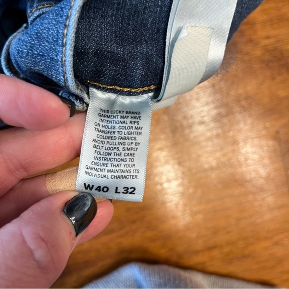 Men’s Lucky Brand 221 Straight blue denim jeans size 40/32 - Picture 8 of 11